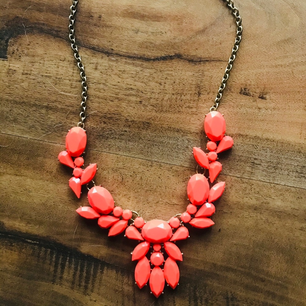 Coral Statement Necklace J.Crew